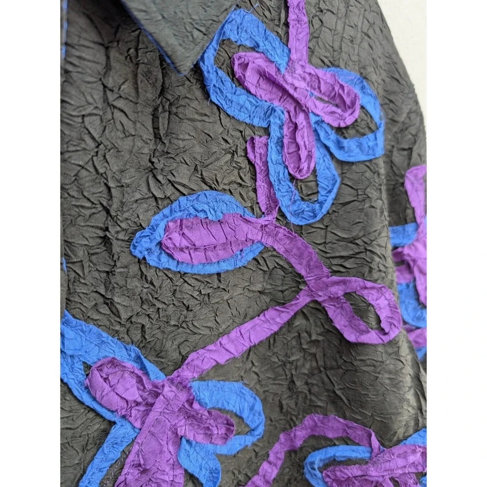 Tantrum Collection Button Up Women's M Floral Silk Blend‎ Long Sleeve Jacket NWT